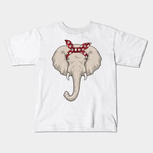 Elephant with Bandana Kids T-Shirt